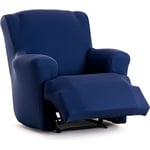 ECOMMERC3 Housse de Fauteuil Pieds Ensemble de Relaxation bi-élastique en Une Seule pièce - Housse de canapé Pieds Ensemble Relax Couleur Bleue Ajustement mousses de Fixation