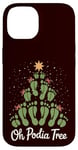 iPhone 14 Oh Podiatree Funny Tree Foot Christmas Staff Squad Xmas Tree Case