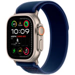 Apple Watch Ultra 2 GPS + Cellular 49mm Natural Titanium Trail Loop S/M MX4J3 - Unisex - 49 mm - Älykello - Digitaalinen/Älykello - Safiirilasi