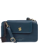 Conkca London Womens 'Little Wonder' Snorkel Blue Leather Cross Body Clutch Bag - One Size