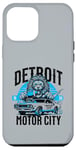 Coque pour iPhone 12 Pro Max Detroit Motor City Lion Muscle Car T-shirt graphique