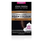 John Frieda Precision Foam Colour 4N, Salon-Finish Dark Natural Brown Hair Dye, Dark Brown Permanent Hair Colour, 100% Grey Coverage