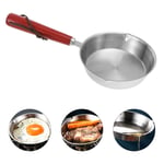 12CM Frying Pan Stainless Steel Individual Small Egg Non Stick Skillet Omelette