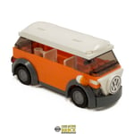 Orange Camper Van | VW Classic style holiday camper | Kit Made With Real LEGO