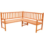 Mucola - Banquette d'angle en bois, banc de jardin, banquette en bois, sièges nouveau