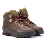 Timberland Euro Hiker Mid Lace Leather Mens Brown Boots - Size UK 9