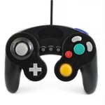 QUMOX 2X Contrôleur Classique Filaire Noir Joypad Gamepad pour GC & Wii (Fonction Lente Turbo)