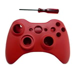OSTENT Replacement Case Shell & Button Kit Compatible for Microsoft Xbox 360 Wireless Controller Color Red