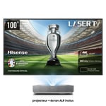 Vidéoprojecteur home cinéma HISENSE 100L5HD Laser TV + écran