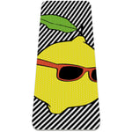 BestIdeas Tapis de yoga Pop Citron avec lignes de lunettes de soleil pour yoga, pilates, exercice au sol pour hommes, femmes, filles, garçons, enfants débutants - Antidérapant