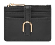 Fossil Portefeuille pour femme - Porte-cartes zippé en cuir écologique Vada SL8278001 - 4" L x 1/8" l x 3" H