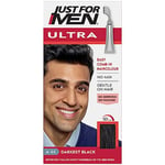 Just For Men Ultra Darkest Black Hair Colour Dye, No Mix Comb-In Applicator to Comb Away The Greys, Ammonia & Peroxide Free – A65