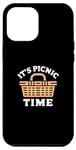 Coque pour iPhone 12 Pro Max It's Picnic Time - Fun Picnic Basket Design for Outdoor Love