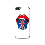 COQUE iPHONE 4 4S BOUCHE DRAPEAU D'ANGLETERRE SILICONE RIGIDE (TPU)