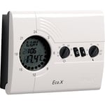 VEMER VN161600 ECO.X-D - Thermostat d'ambiance pour le Chauffage, Programmation Journalier, Alimentation par Piles, Blanc