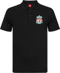 Liverpool FC Mens Polo Shirt Crest Official Football Gift