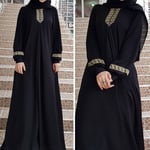 Muslim Ladies Dresses Abaya Prayer Maxi Dress Kaftan Jilbab Islamic Arab Robe