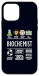 Coque pour iPhone 12 mini Biochimiste Définition de la profession Compétences Café Voyage