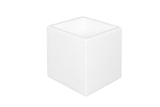 Kloris Jardinière rectangulaire Moderne en polyéthylène 30 x 30 cm h 30 cm Blanc de Haute qualité Made in Italy