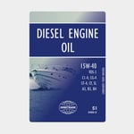 Orbitrade Mineralolja till 4-takt inombordare Diesel Engine Oil 15W-40, för dieselmotorer, ACEA A3/B3/A3/B4/E7 & API C1-4/CF/CF-4/CG-4/SL Volvo VDS-3, 5 liter