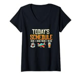 Womens Schedule RC Pilot Aviation RC Airplane V-Neck T-Shirt