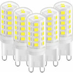 Ampoule led G9 3W Blanc Froid 6000K, Ampoules led G9 420LM, Équivalent à une Ampoule Halogène 28W 40W, Ampoules led G9 Maïs pour Lampe de Bureau,