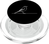 Line Art Oiseau et ornithologue Warbling Viréo PopSockets PopGrip pour MagSafe