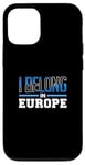 Coque pour iPhone 12/12 Pro Europe Lover Italie Allemagne Vacances European Vacay