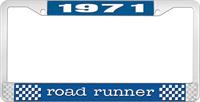 OER LF121671B nummerplåtshållare 1971 road runner - blå