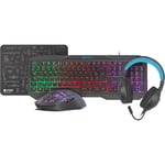 Pack Gaming 4 en 1 Fury Thunderstreak 3.0 Noir et bleu - Neuf