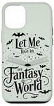 Coque pour iPhone 12/12 Pro Magical Fairies and Dragons Amoureux de livres