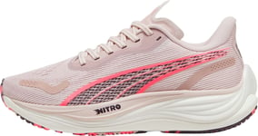 Puma Velocity Nitro 3 Womens Running Shoes Pink Cushioned Comfort Run Trainers