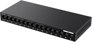 Switch Ethernet 16 Ports Gigabit,Switch Gigabit 10/100/1000 Mbps,Plug and Play,Un Vlan Clé,Automatique MDI/MDIX,IEEE802.3/u/x/AB,Support de Bureau et Mural,Structure Métallique(TEG1116M)