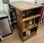 Breakfast Bar Table And Stools Kitchen Dining Room Vintage Industrial Furniture