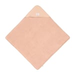 LÄSSIG Serviette à capuche bébé en mousseline et éponge/Muslin/Terry Hooded Towel Dots peach rose