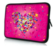 Luxburg design housse sacoche pochette pour ordinateur portable 12,1 pouces, motif: Cour en fleurs sur rose