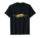 Harmonica Player Heartbeat Harmonica T-Shirt