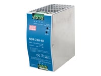 Mean Well Dr-240-48 - Nätaggregat (Kan Monteras På Din-Skena) - Ac 100-240 V - 240 Watt - Aktive Pfc