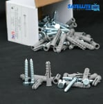 20 x SCREW PLUGS FOR SKY DISH/LCD/PLASMA TV WALL BRACKET BOLTS AERIAL MAST