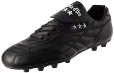 PANTOFOLA D’ORO 1886 Homme New Star Chaussure de Gymnastique, Noir LL Ric Blanc Semelle PU Noir, 44.5 EU