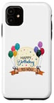 Coque pour iPhone 11 Fête d'anniversaire « Happy Birthday to You » pour enfants, adultes