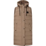 Weather Report Chief Puffer Parka Vest Dame - Brun - str. 44