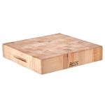 Boos Block Billot De Boucher Professionnel - Planche Bois De Bout – Billot De Cuisine – Planche Erable d'Amérique du Nord - 38 x 38 x 7,5 cm