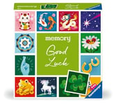 Ravensburger 23488 Memory Moments – Good Luck – Jeu Classique 2 à 6 Joueurs à partir de 3 Ans. avec 24 Paires d'images montrant Les Symboles de Bonheur du Monde Entier