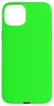 Coque pour iPhone 15 Plus Couleur vert citron simple