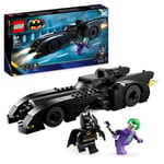 LEGO® DC 76224 Batmobilen: Batman & Joker Pursuit, Batmobile billeksak, med minifigurer Svart