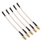 5 PCS 4 Pouce RG316 Connecteur Antenne Queue SMA Mâle À MMCx Mâle Faible Perte Câble Coaxial Adaptateur À Angle Droit-SMA Trou Spirale Externe Interne.[Y176]