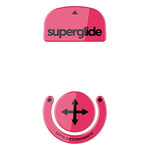 Superglide – Patins de Souris en Verre Ultra résistant, Ultra Rapide, Lisse et Durable pour Logitech G Pro X Superlight (Magenta)