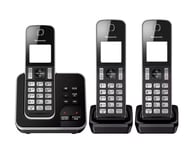 PANASONIC KX-TGD623EB Cordless Phone - Triple Handsets