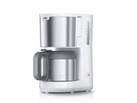 Braun Idcollection Kf1505 Wh, Droppande Kaffebryggare, 1,2 L, Malat Kaffe, 1000 W, Vit